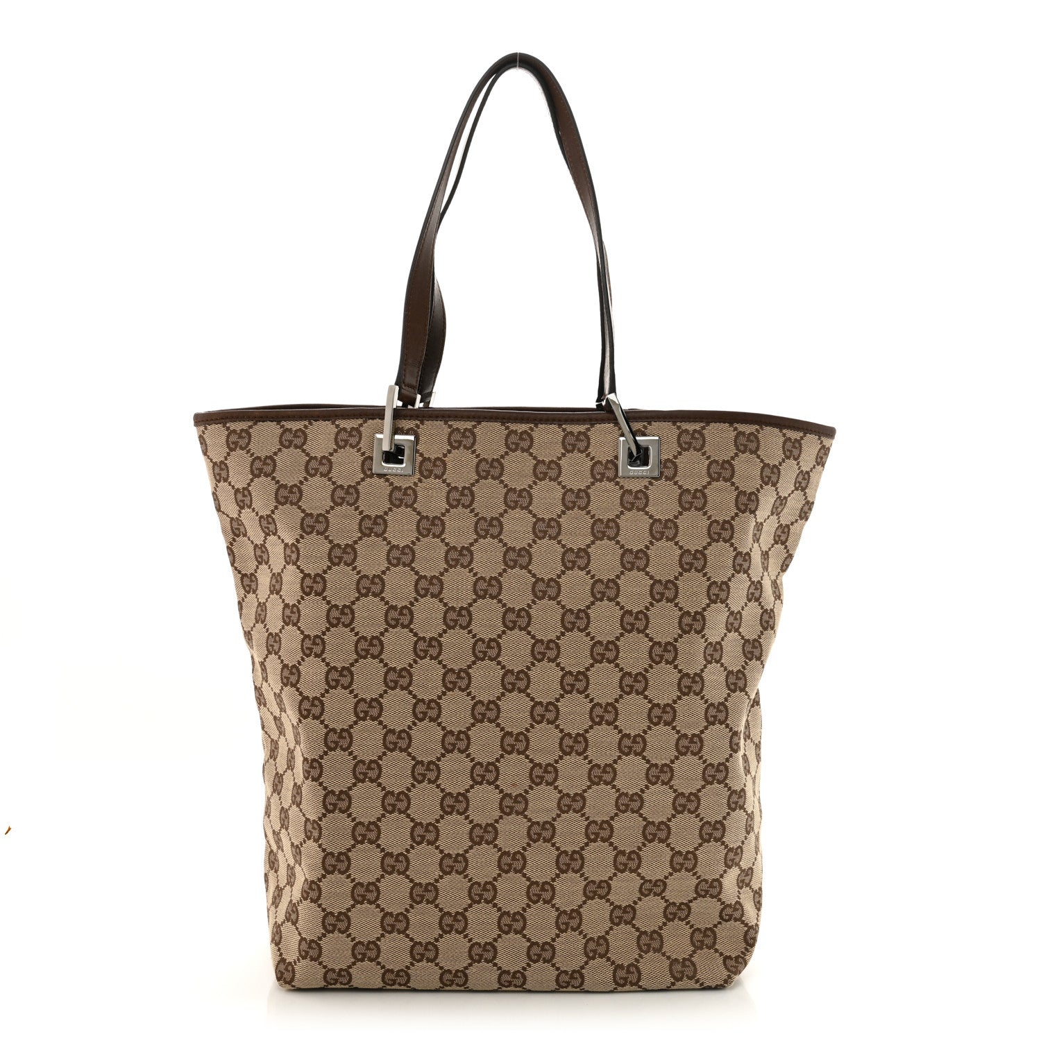 Gucci Monogram Large Bucket Tote Dark Brown 1 of 12