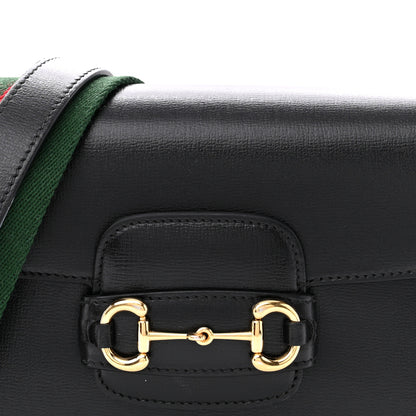 Gucci Azalea Calfskin Web Mini Horsebit 1955 Shoulder Bag Black 7 of 17