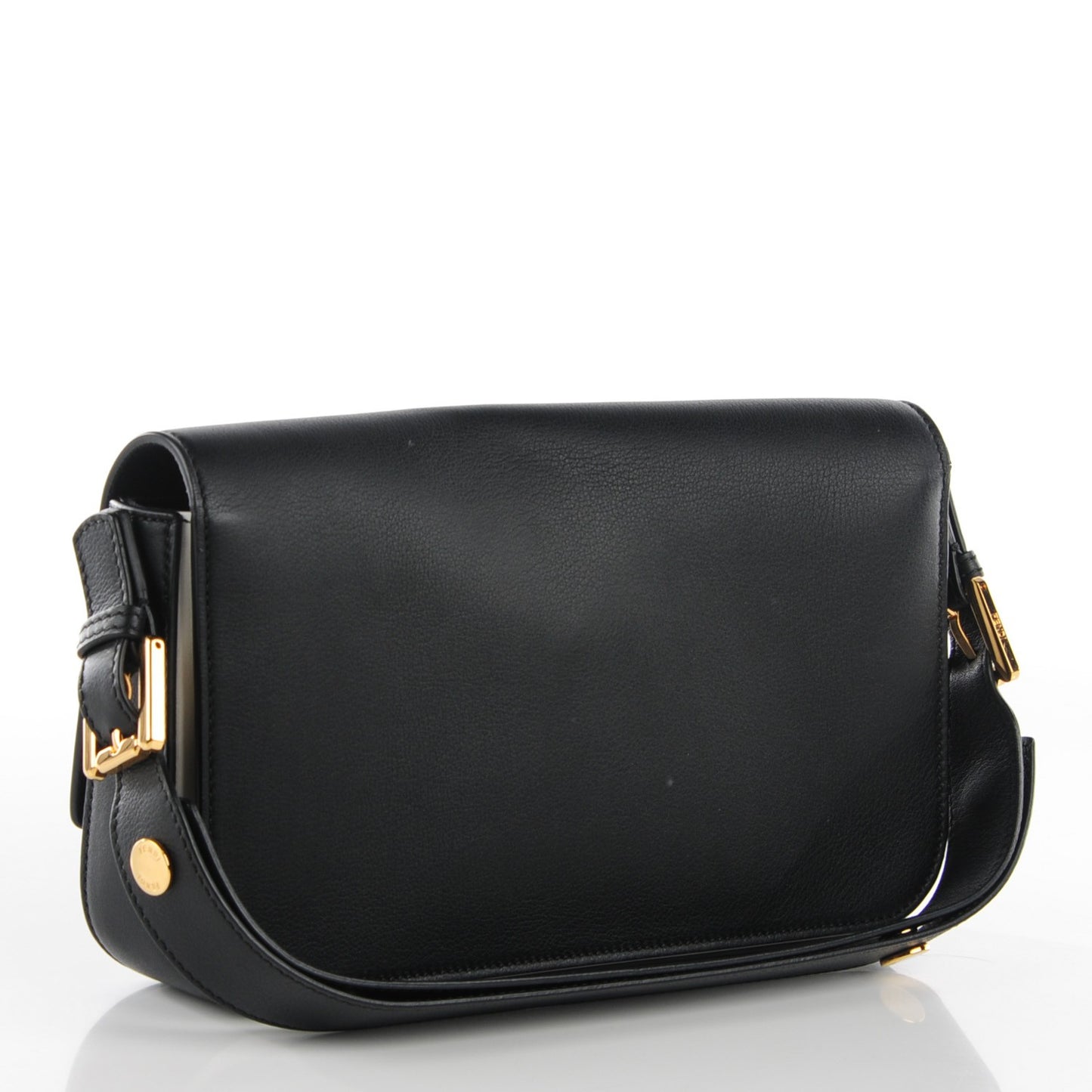 Vitello Dolce Bi-Color 3Baguette Shoulder Bag Black White