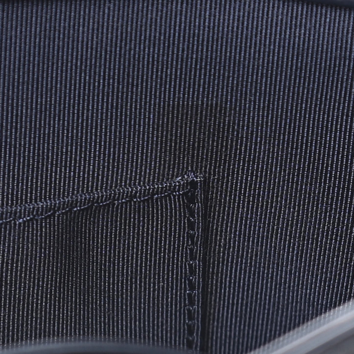 Calfskin Stitched Large Straight Lines Shopping Tote Navy