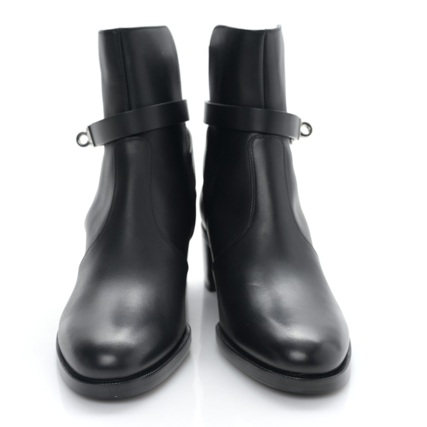Calfskin Frenchie 50 Ankle Boots 36 Black
