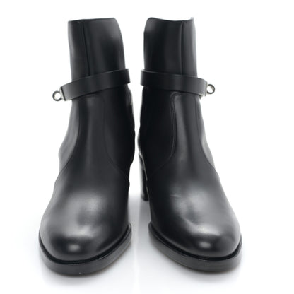 Hermes Calfskin Frenchie 50 Ankle Boots 36 Black 2 of 8
