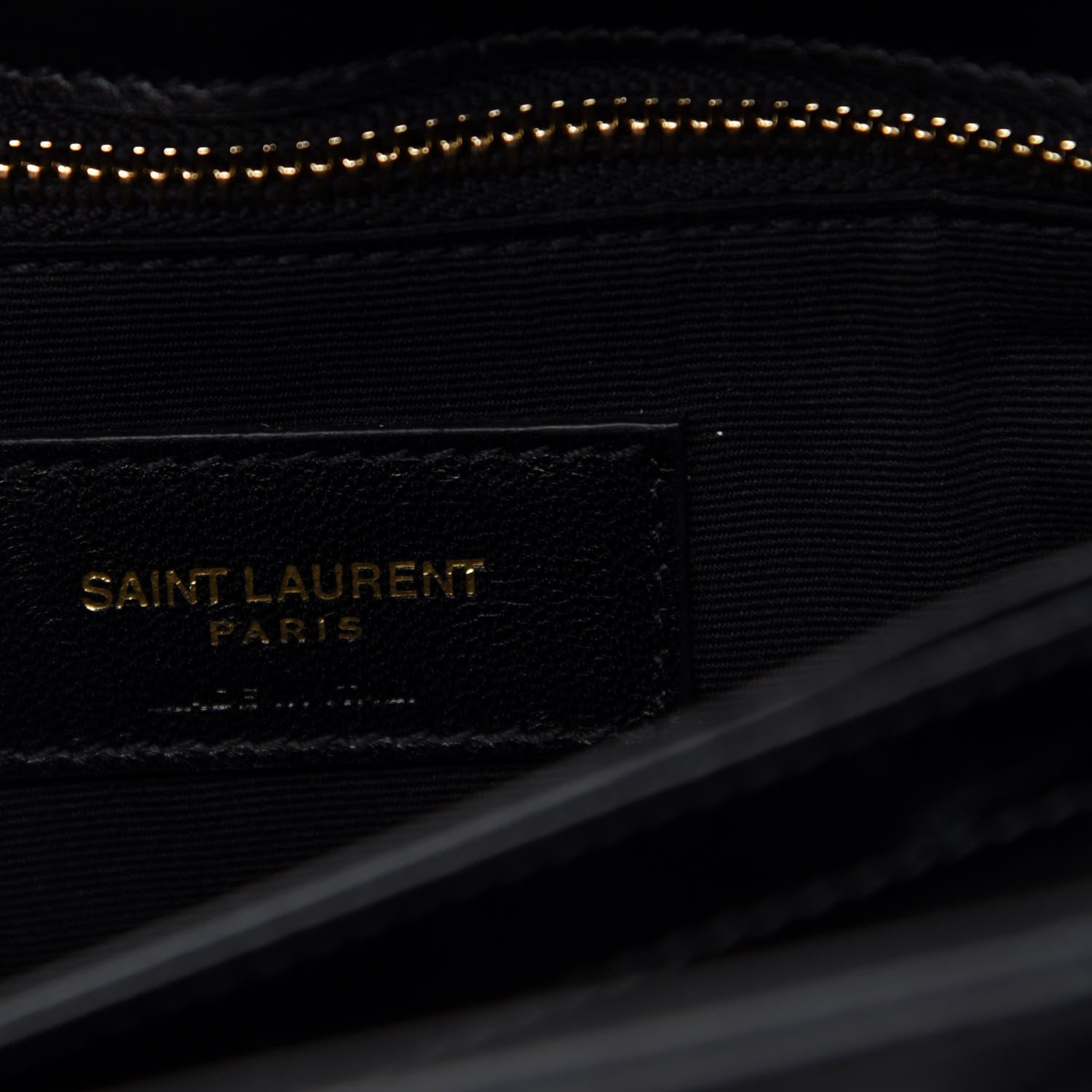 Saint Laurent Calfskin Y Quilted Monogram Toy Loulou Crossbody Bag Black 7 of 8