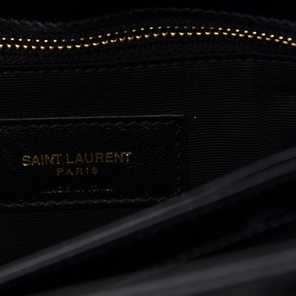 Saint Laurent Calfskin Y Quilted Monogram Toy Loulou Crossbody Bag Black 7 of 8