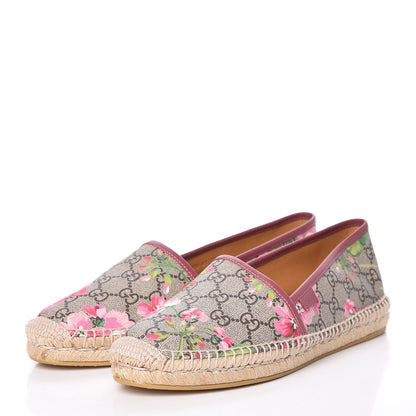 Gucci GG Supreme Monogram Blooms Espadrilles 41 Beige Multicolor Dry Rose 3 of 10