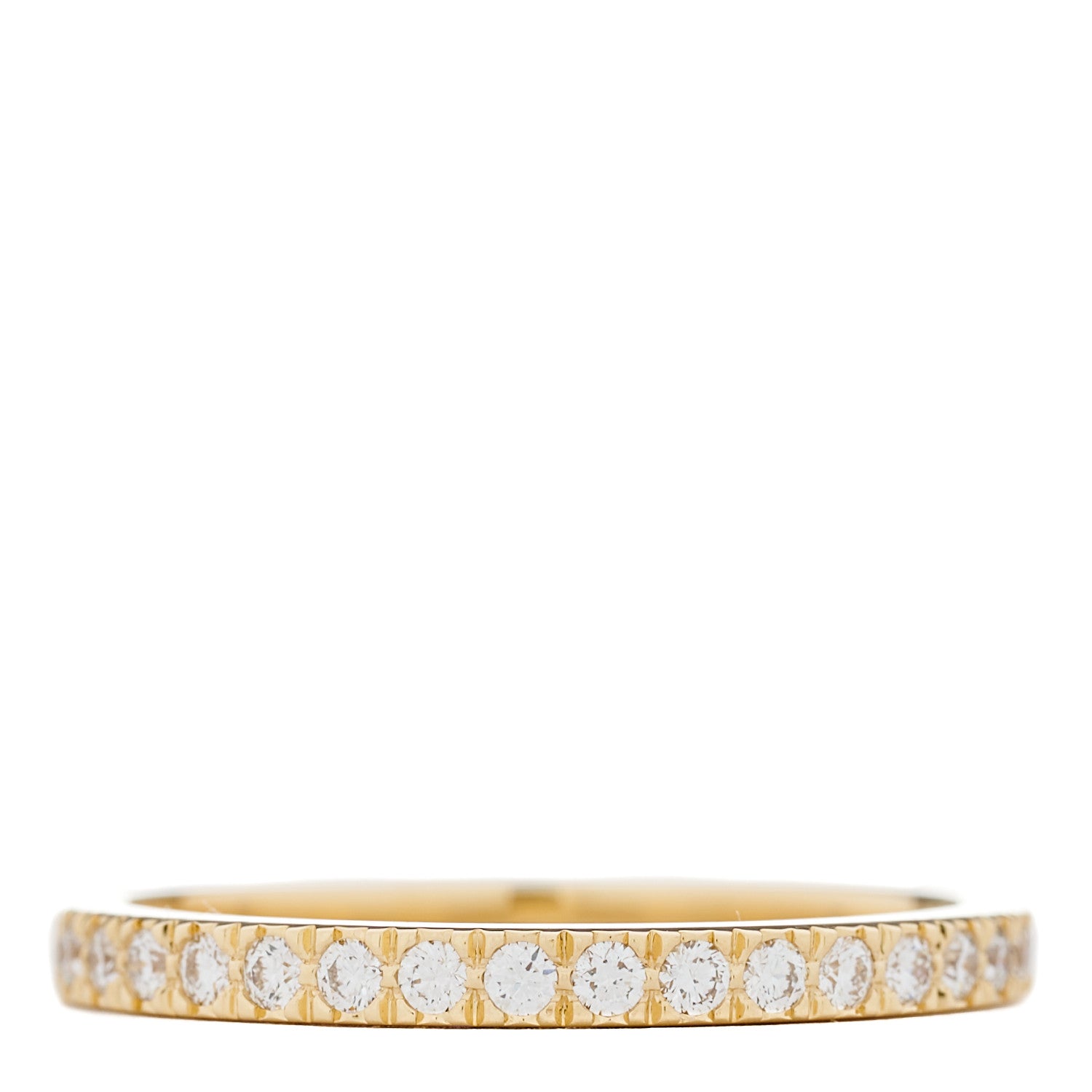 Tiffany 18K Yellow Gold Diamond Novo Half Circle Band Ring 54 7 1 of 5