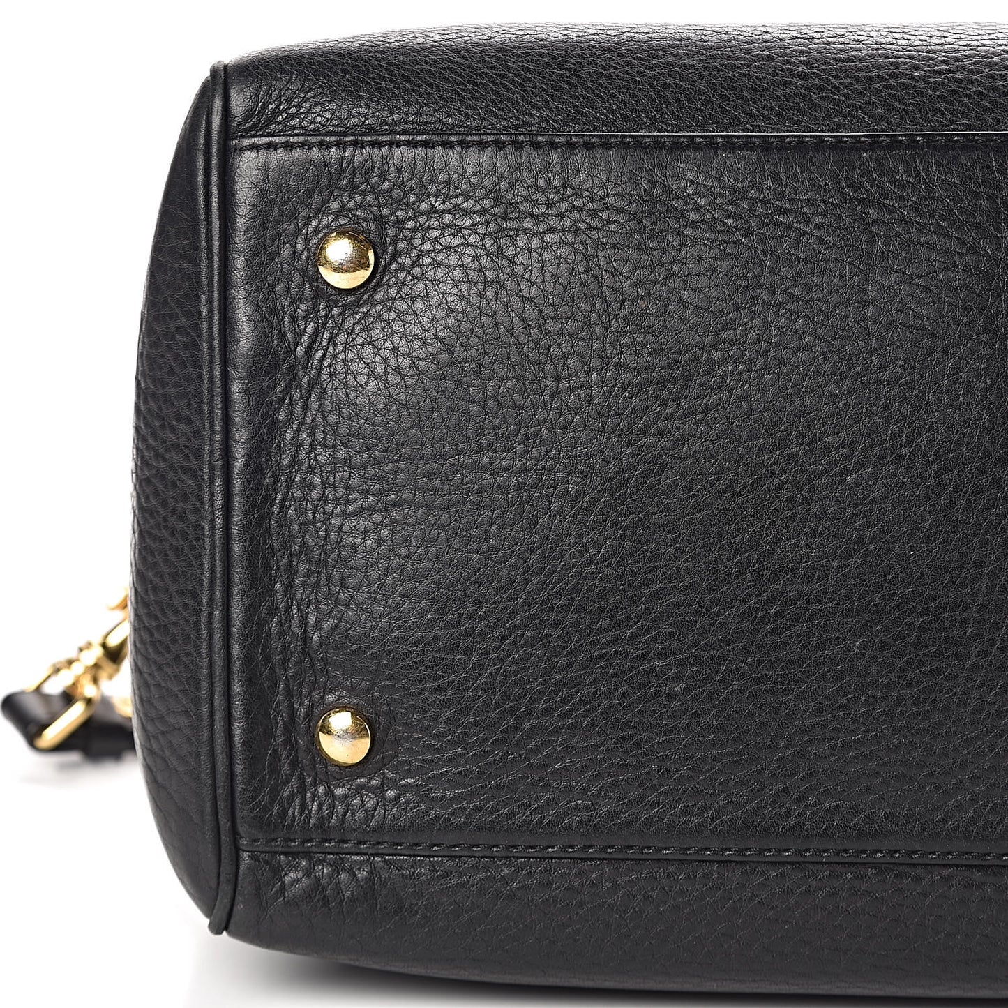 Cervo Embossed Vitello Signature Duffle Bag Black