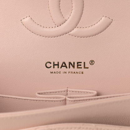 Chanel Caviar Quilted Medium Double Flap Light Beige 6 of 9