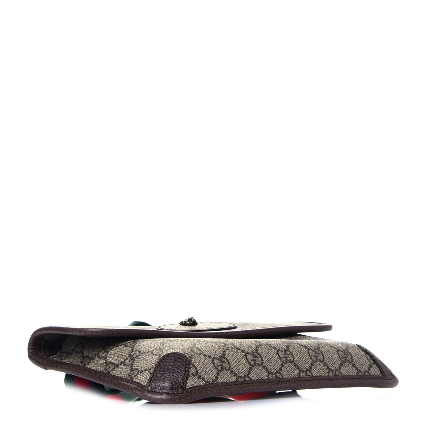 GG Supreme Monogram Neo Vintage Web Belt Bag Brown