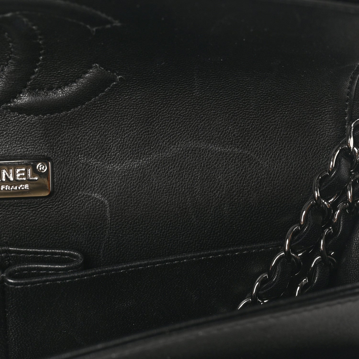 Chanel Lambskin Quilted Beaded Medium Double Flap Black 11 of 11