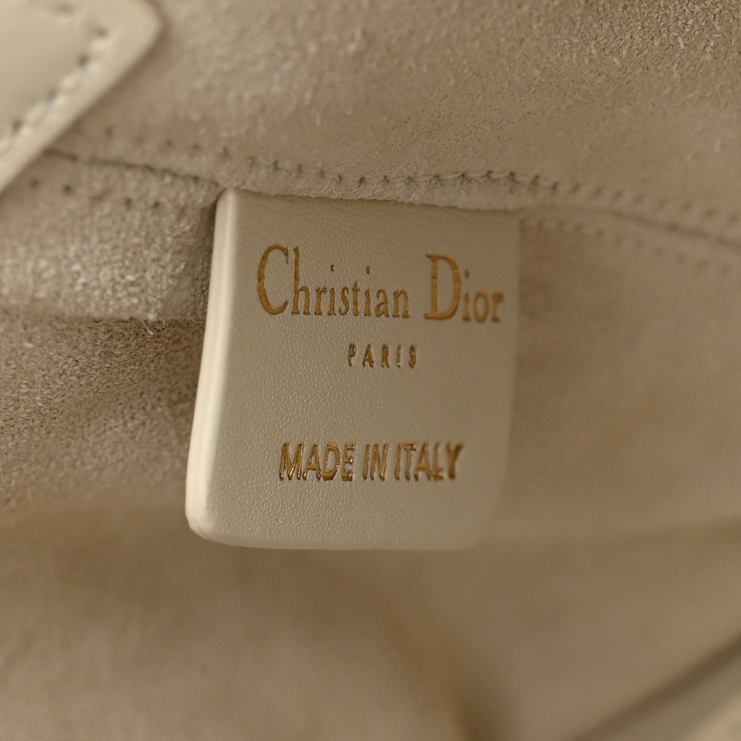 Christian Dior Calfskin Macrocannage Medium Toujours White 6 of 10