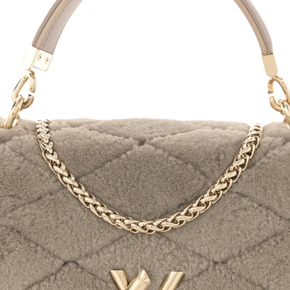 Louis Vuitton Shearling Malletage Top Handle GO-14 PM Grey 8 of 10