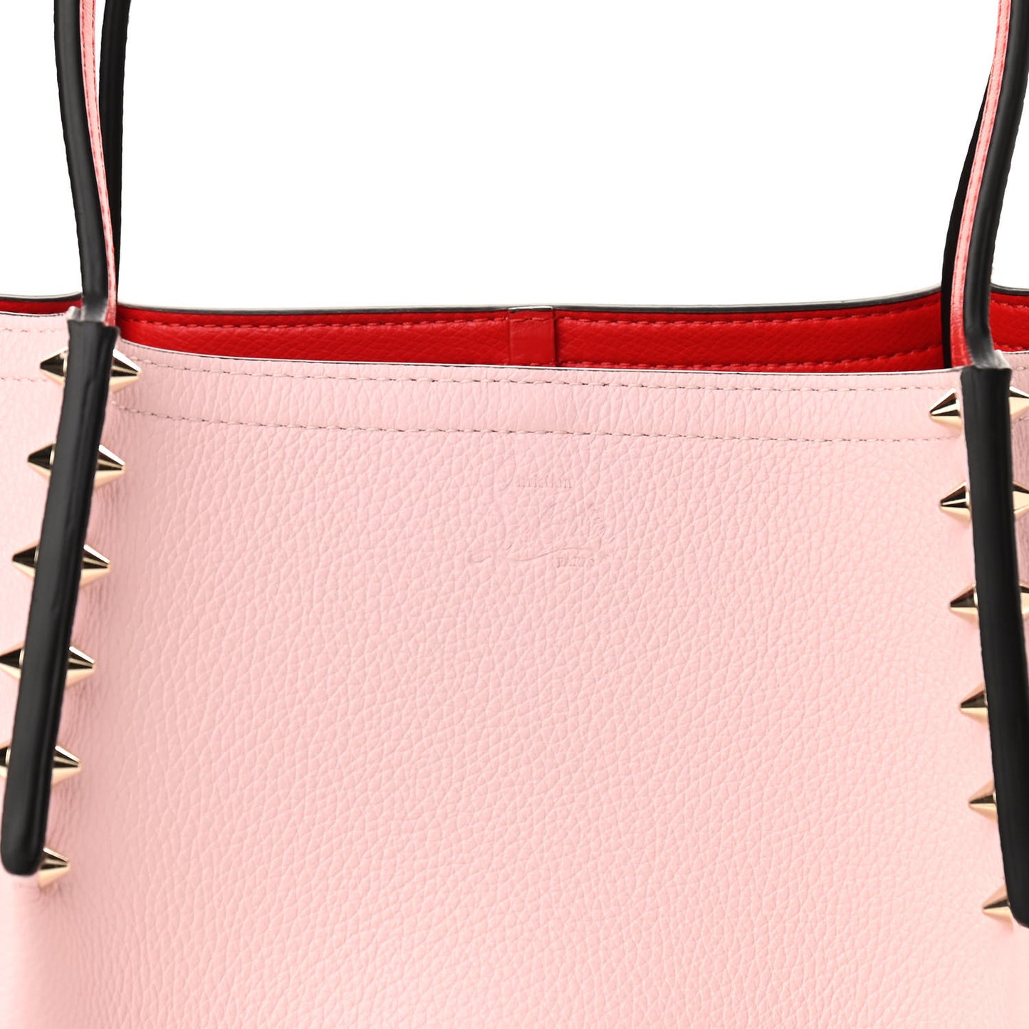 Calfskin Spiked Small Cabarock Shopper Tote Poupee