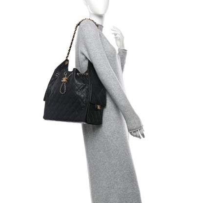 Chanel Caviar Quilted Medium Chanel 25 Handbag Black 2 of 12