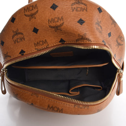 MCM Visetos Small Side Stud Stark Backpack Cognac 5 of 10