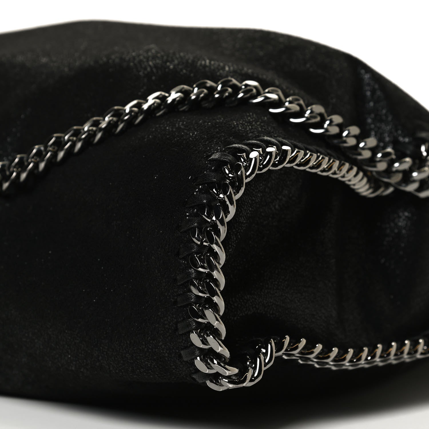 Stella McCartney Shaggy Deer Falabella Fold Over Tote Black 9 of 11