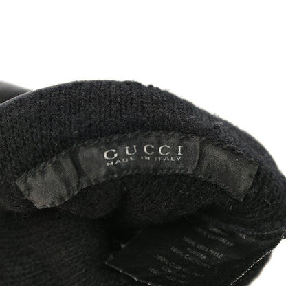 Gucci Donna Nappa Gloves 7.5 Black 6 of 13