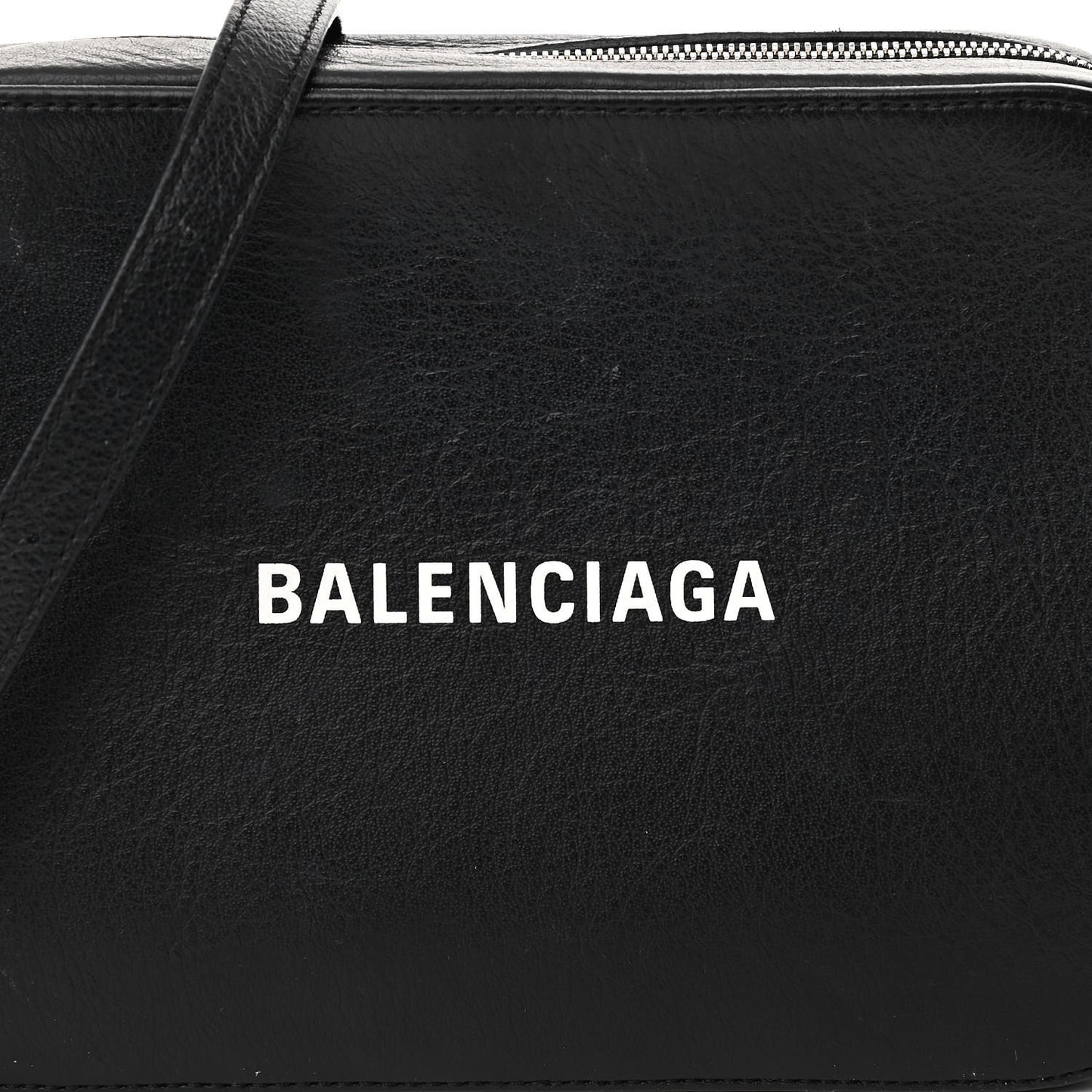 Calfskin Logo S Everyday Camera Bag Black