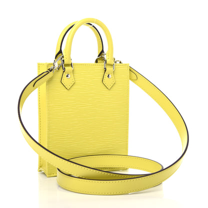 Louis Vuitton Epi Petit Sac Plat Yellow Citron 2 of 10