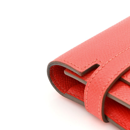 Hermes Epsom Kelly Longue Wallet Rose Jaipur 10 of 12