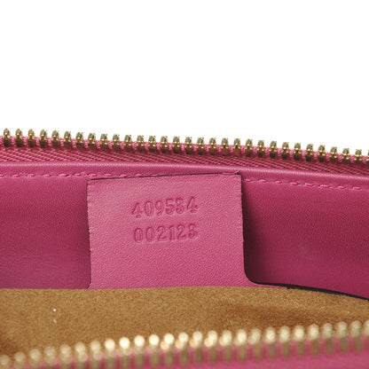 Gucci GG Supreme Monogram Moon Calfskin Small Zip Top Tote Beige Ebony Hibiscus Red New Rosette 7 of 7