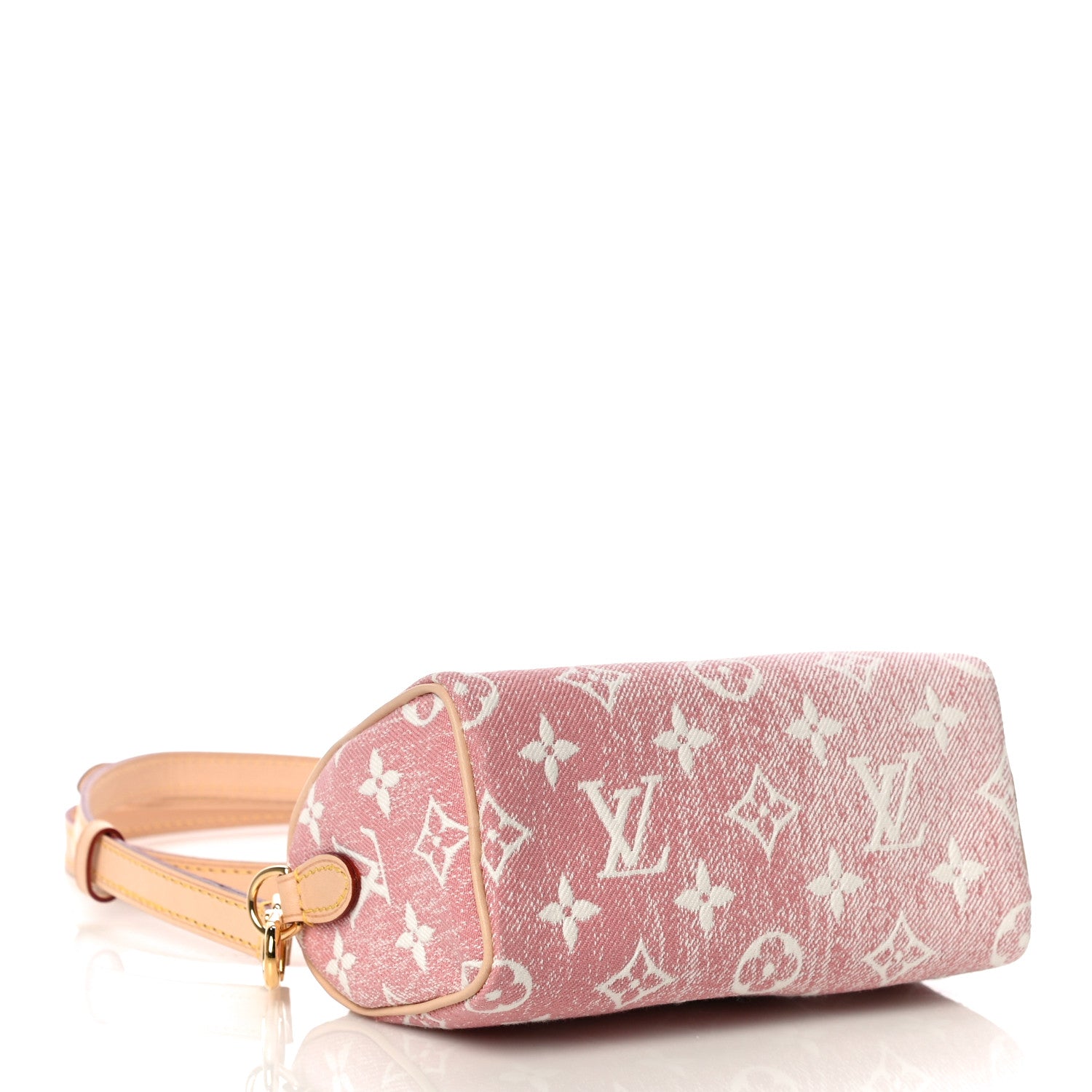 Louis Vuitton Monogram Jacquard Denim Nano Speedy Bandouliere Pink 4 of 10