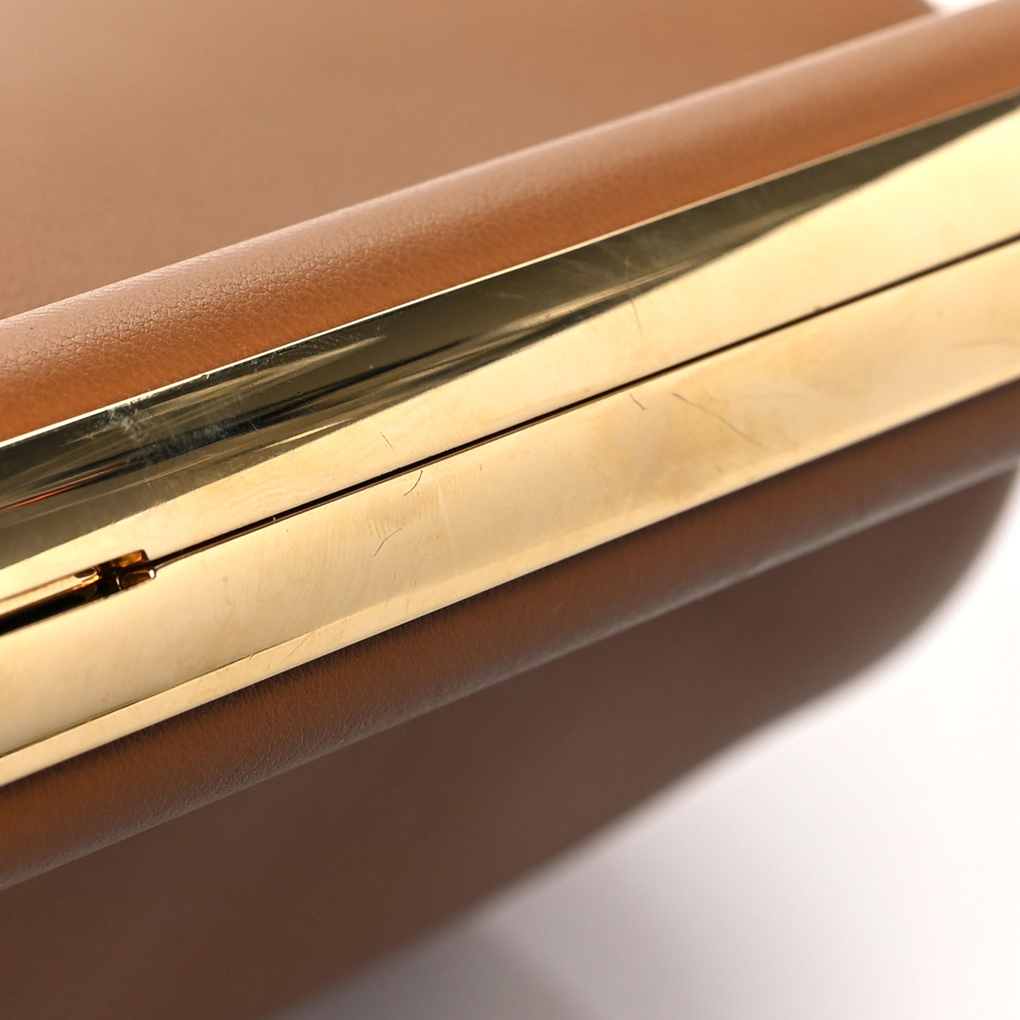 Shiny Nappa Small Fendi First Caramello
