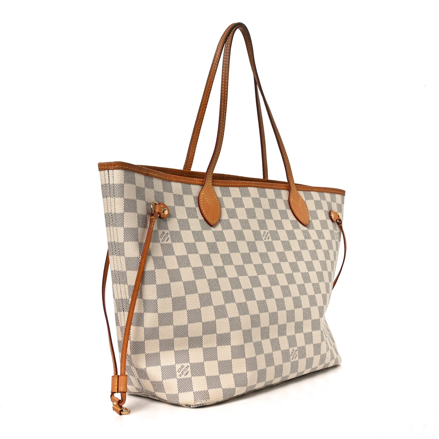 Damier Azur Neo Neverfull MM Rose Ballerine