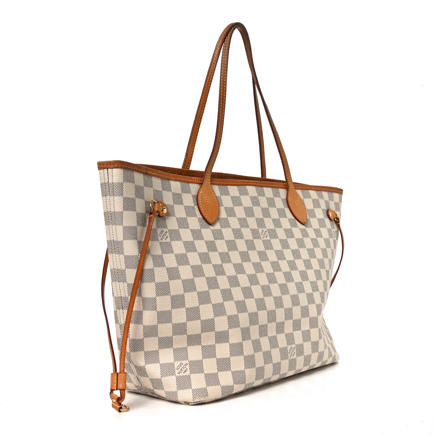 Louis Vuitton Damier Azur Neo Neverfull MM Rose Ballerine 3 of 10
