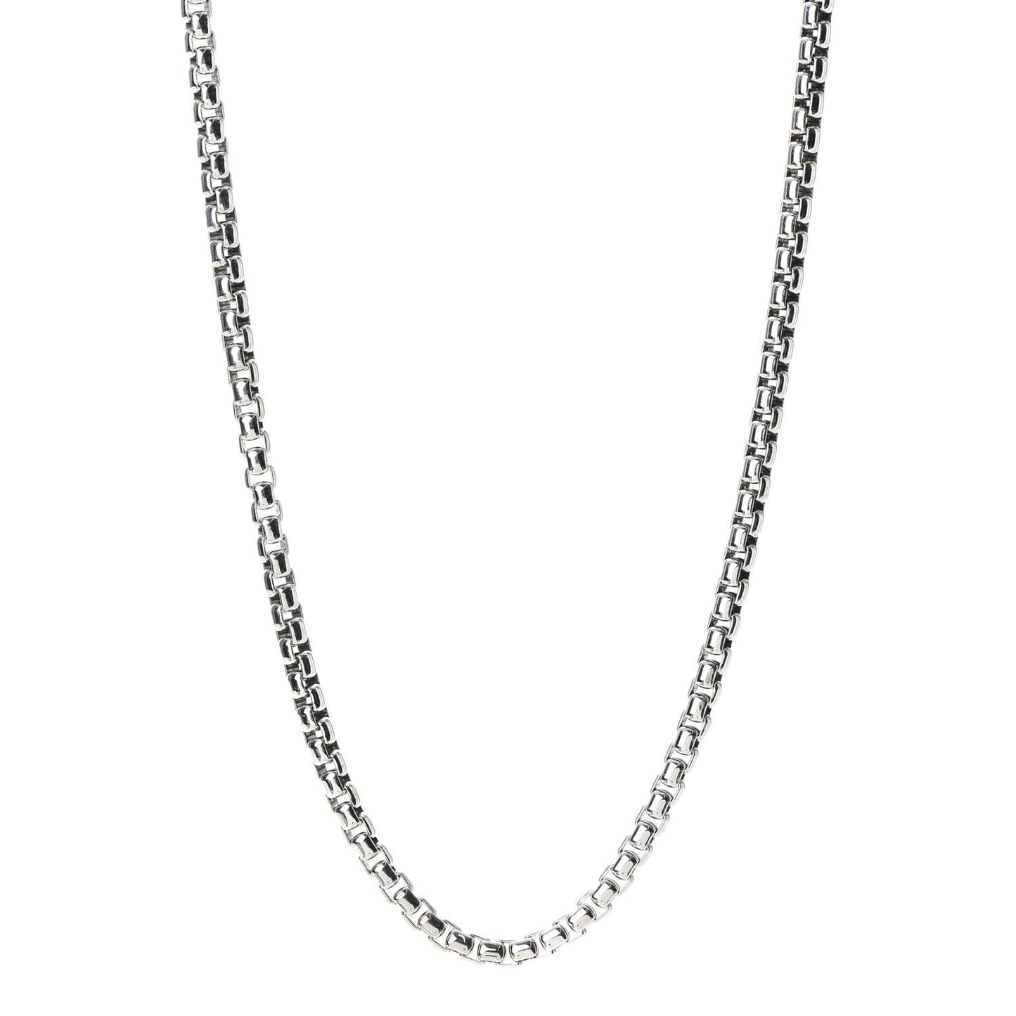 Sterling Silver 4.8mm Box Chain Necklace 20"