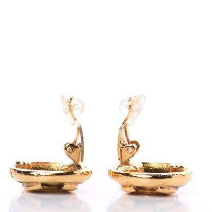 Chanel CC Clip On Earrings Gold 3 of 5