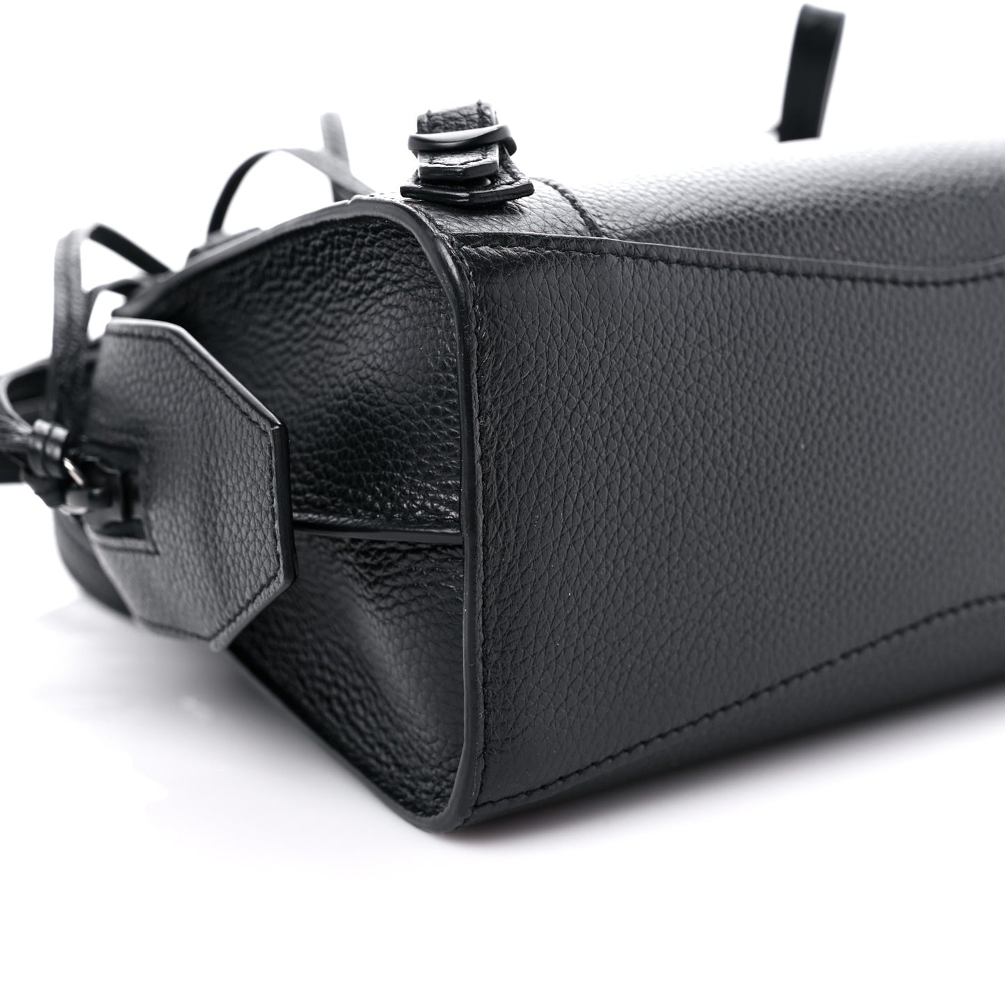 Grained Calfskin Neo Classic Black Hardware Mini City Black