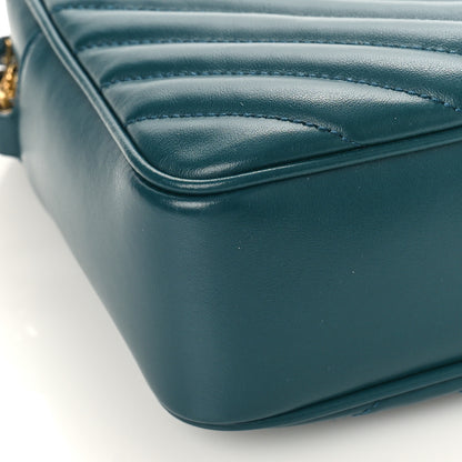 Saint Laurent Calfskin Matelasse Monogram Lou Camera Bag Sea Turquoise 7 of 9