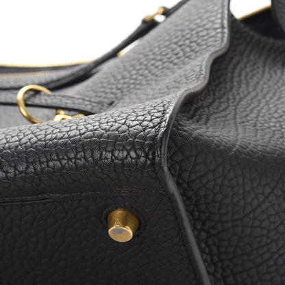 Celine Bullhide Calfskin Medium Ring Bag Black 7 of 9