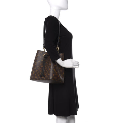 Louis Vuitton Monogram Neonoe MM Black 2 of 10