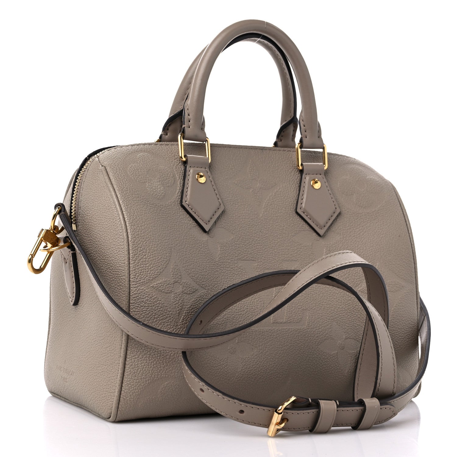 Louis Vuitton Empreinte Monogram Giant Speedy Bandouliere 25 Tourterelle 3 of 16