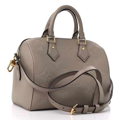 Louis Vuitton Empreinte Monogram Giant Speedy Bandouliere 25 Tourterelle 3 of 16