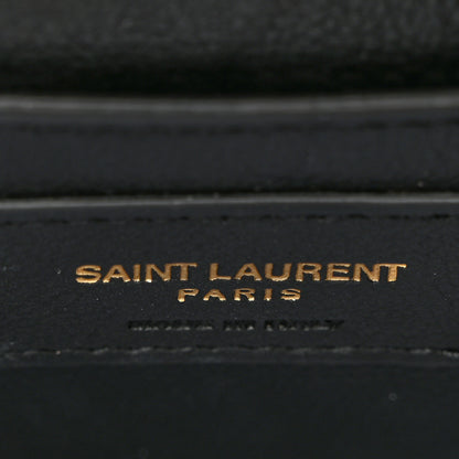 Saint Laurent Grain de Poudre Mini Classic Monogram Cassandra Top Handle Vintage White 7 of 11
