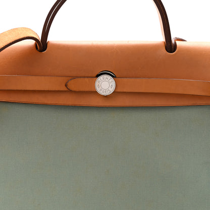 Hermes Vache Hunter Toile Herbag Zip 31 PM 8 of 10