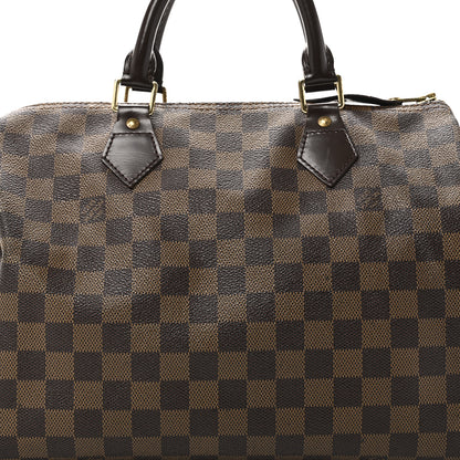 Louis Vuitton Damier Ebene Speedy 30 7 of 9
