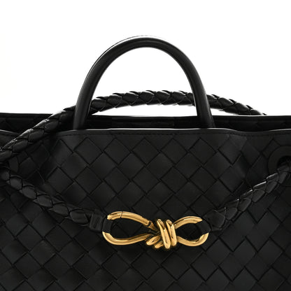 Bottega Veneta Nappa Intrecciato Medium Andiamo Shoulder Bag Black Black 7 of 10
