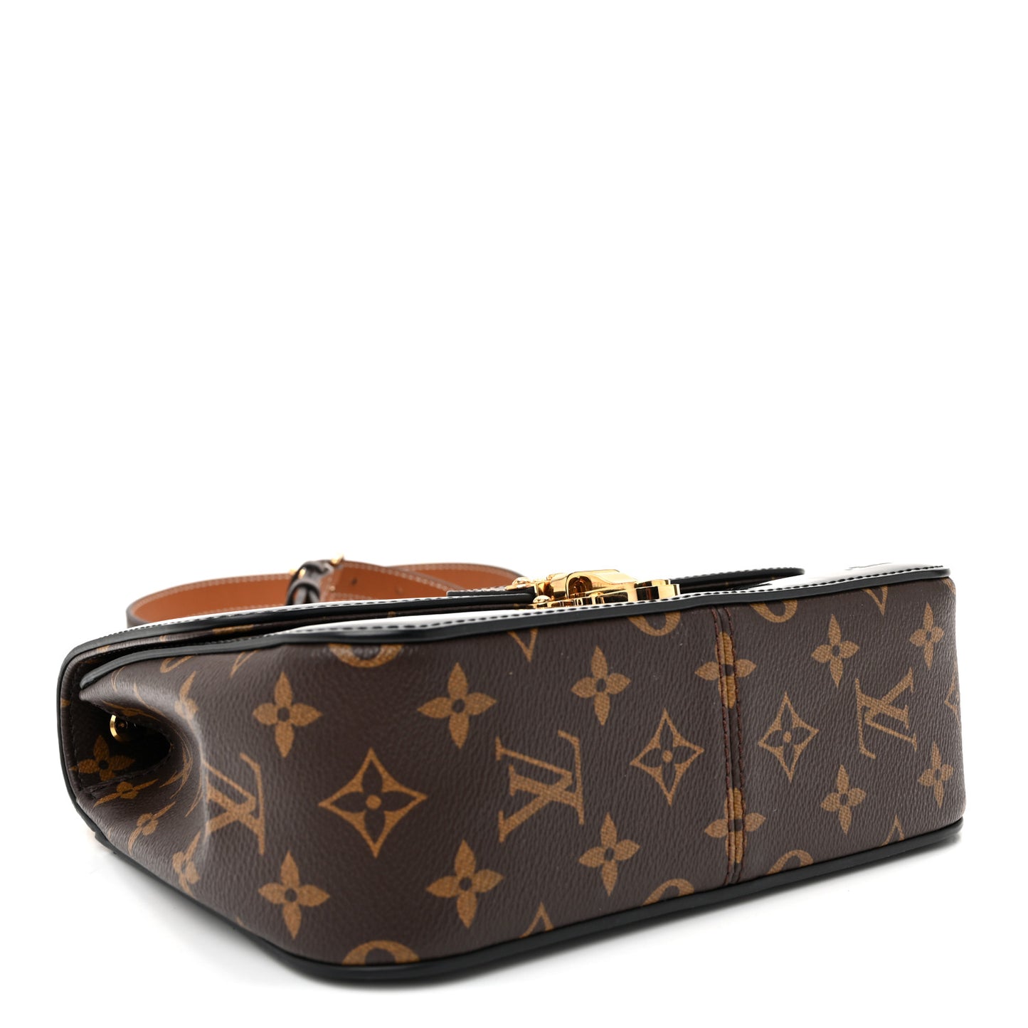 Patent Calfskin Monogram Cherrywood BB Black