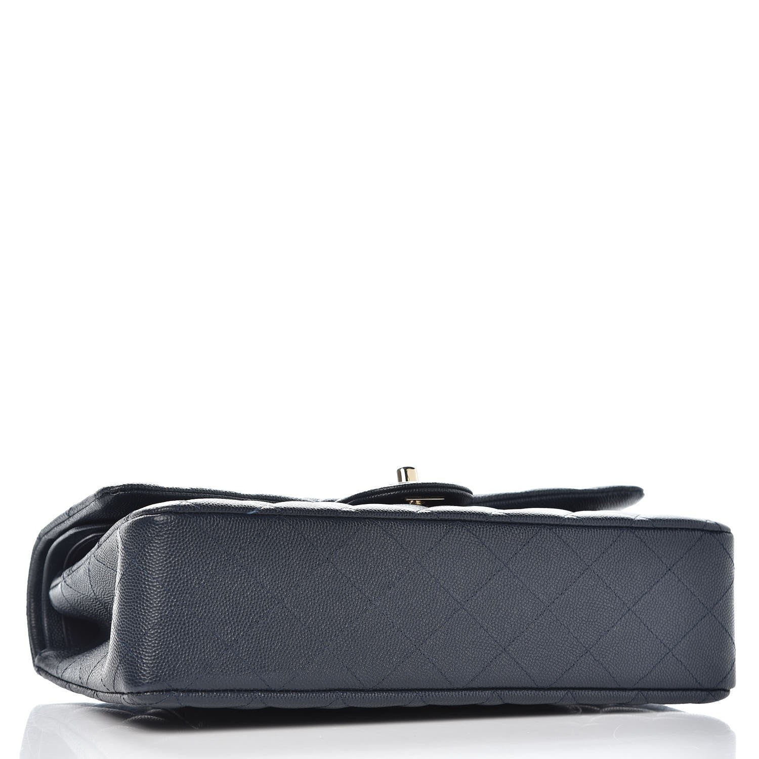 Chanel Caviar Quilted Medium Double Flap Navy 7 of 12