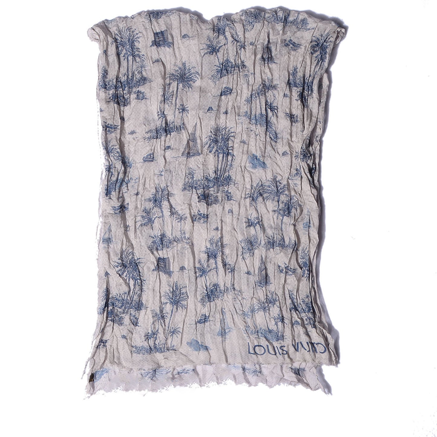 Cotton Linen Toile Etole De Louis Pareo Blue