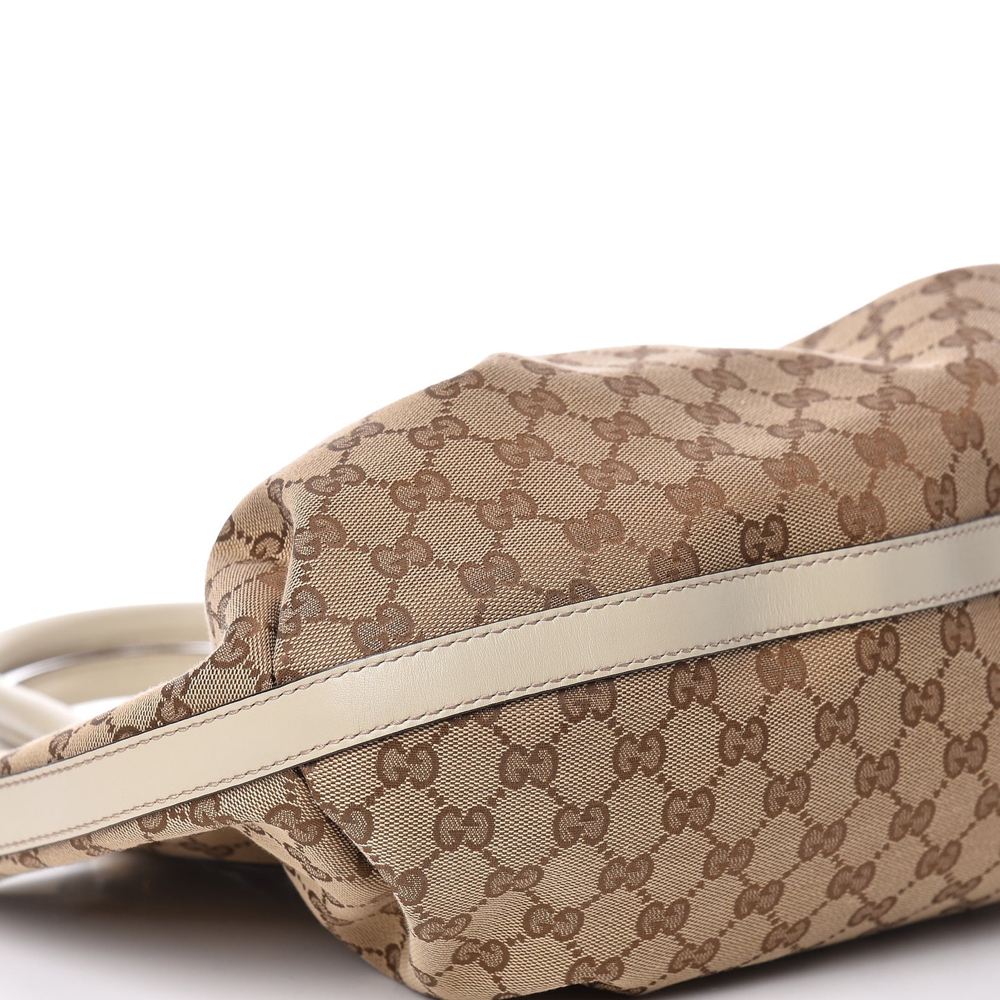 Monogram Medium Scarlett Studded Tote Off White