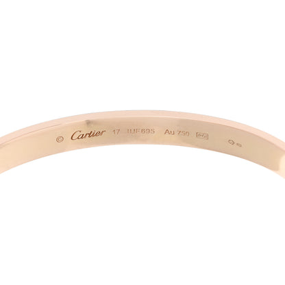 Cartier 18K Pink Gold LOVE Cuff Bracelet 17 3 of 3