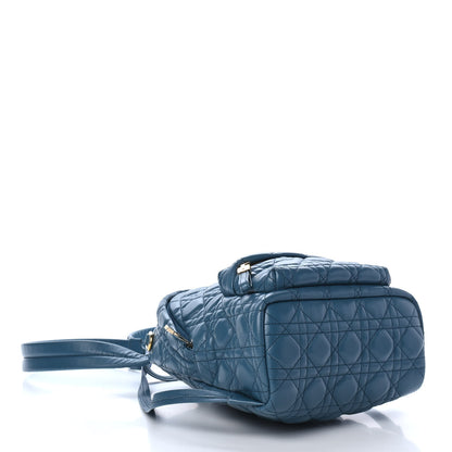 Christian Dior Lambskin Cannage MyABCDior Backpack Blue 3 of 4