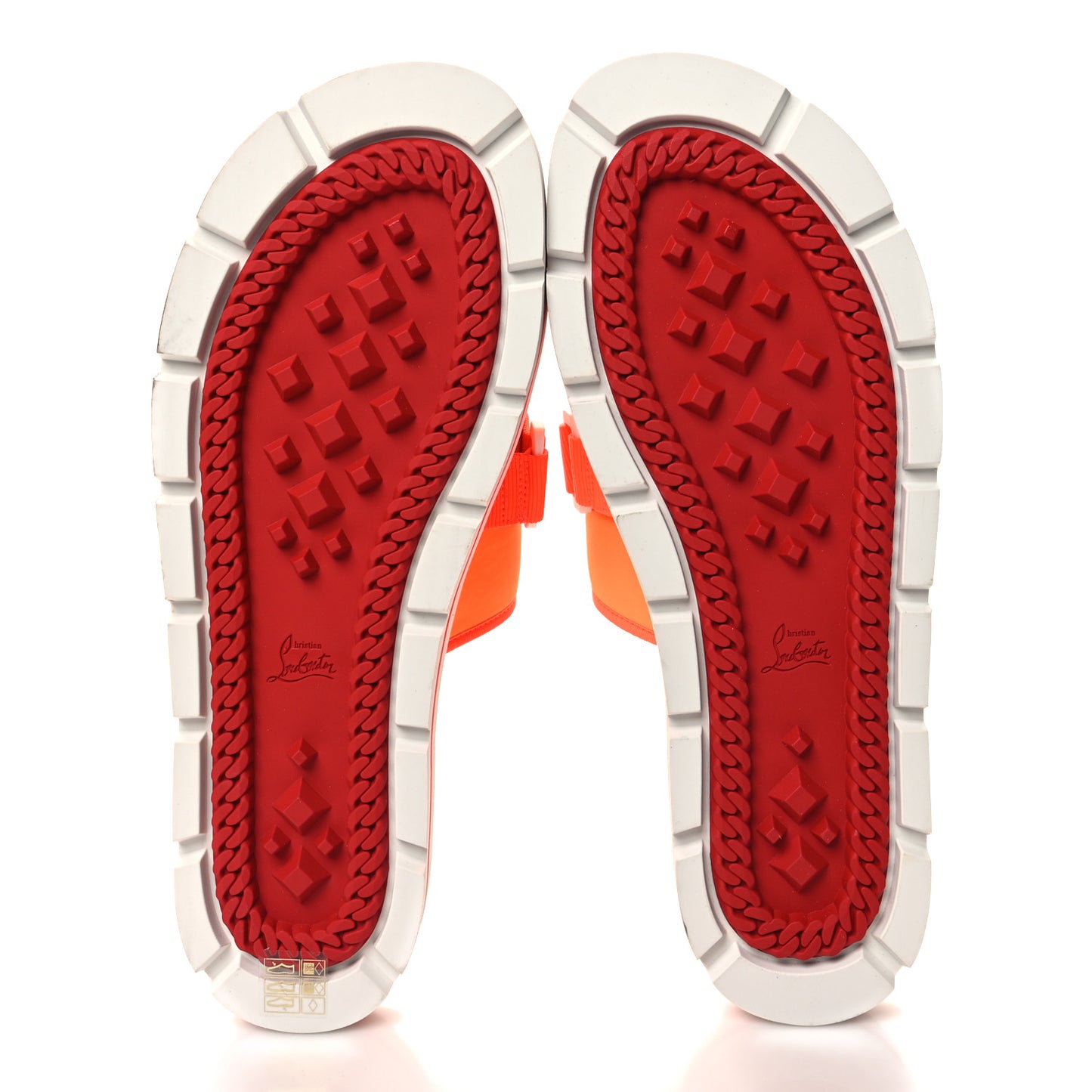 Neoprene Mens Siwa Clip Flat Sandals 46 Fluo Orange