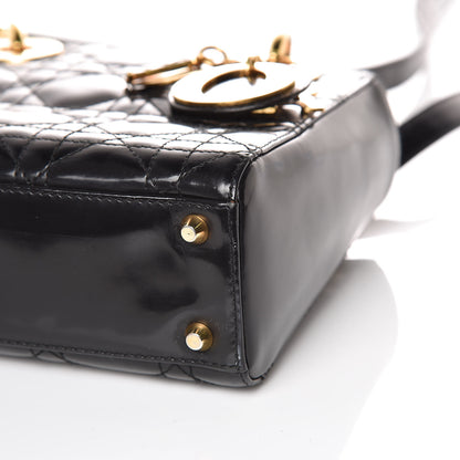 Christian Dior Patent Cannage Mini Lady Dior Black 9 of 12