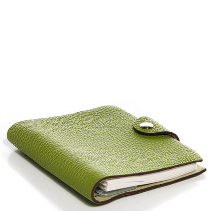 Hermes Togo Ulysse Mini Notebook Cover Vert Anis 4 of 12